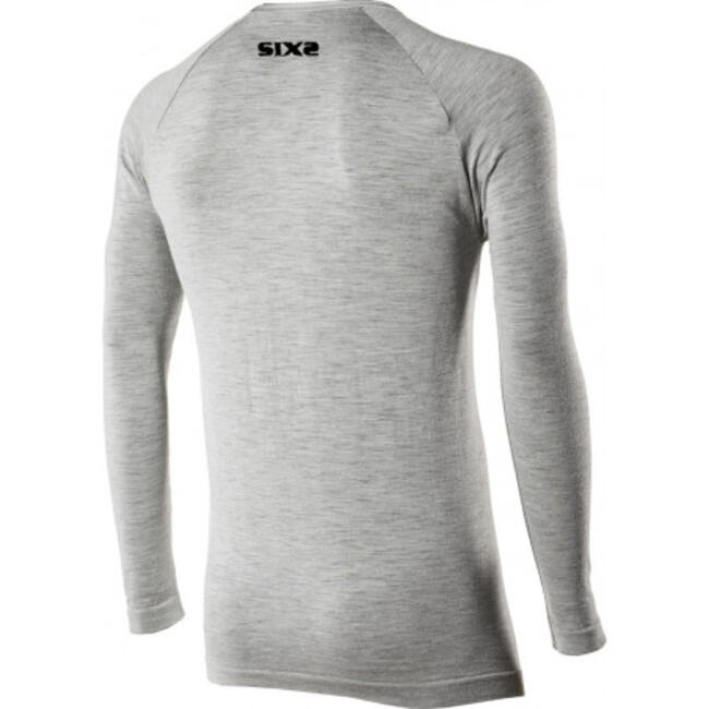 Six2 Maglia Termica Moto Wool Grey Unisex